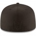 Men's Washington Redskins New Era Black on Black 59FIFTY Fitted Hat 2265978